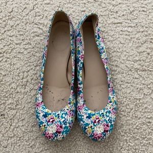 J Crew liberty floral flats